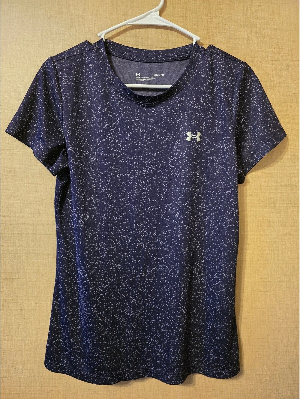 Under Armour Women's Medium Loose Fit Short Sleeve Athletic T-Shirt, Purple